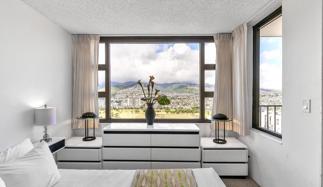 21st Floor Condo With View of Ko'olau Mountains and the Ala Wai Canal by Koko Resort Vacation Rentals