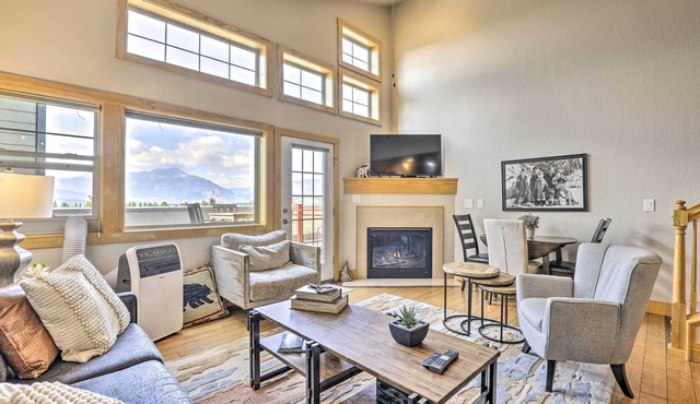 7 Mi to Ski: Main Street Dillon Condo