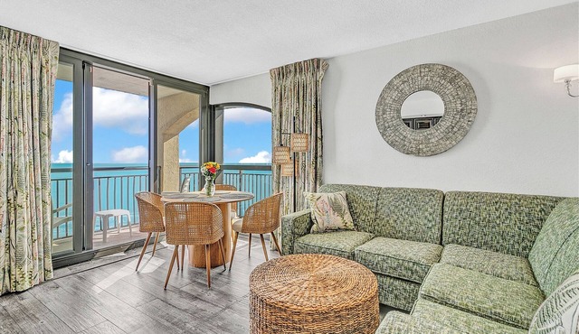 Best view at Beach Cove- Tropical oceanfront corner condo with double balcony!