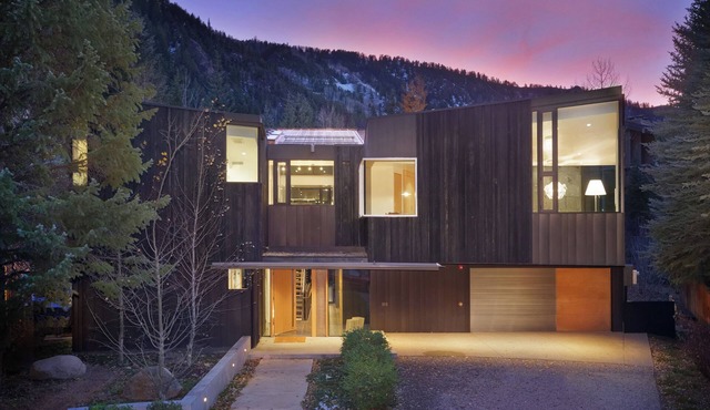 Contemporary 5 bedroom SFH home in Aspen core. Luxury, high end finishes.