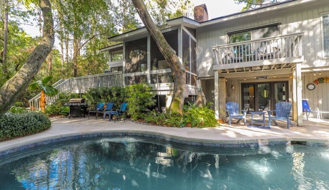 Four Bedroom Sea Pines Home with a Private Pool * 5 Min Walk to Beach *