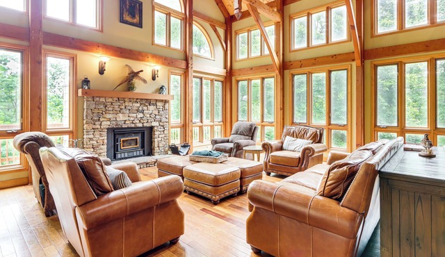 Game Room & Fireplaces: Group Dahlonega Getaway