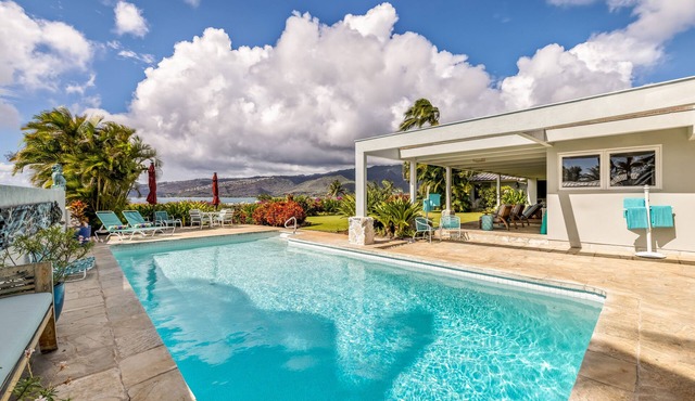 Hale Ola: Luxe Home w/Heated Pool, AC & Ocean Views