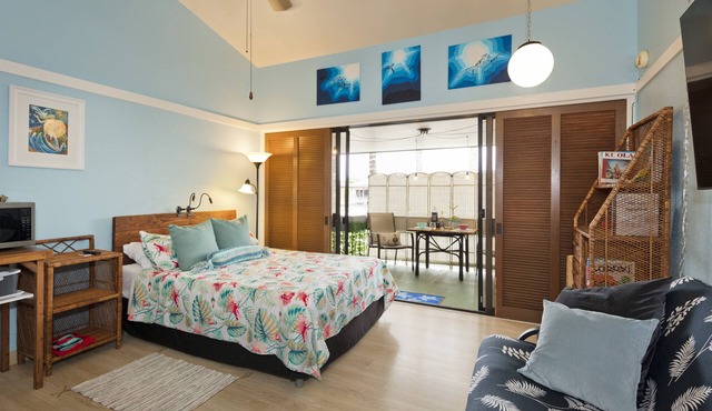 Happy Honu Oasis, Surf shack with pool and A/C