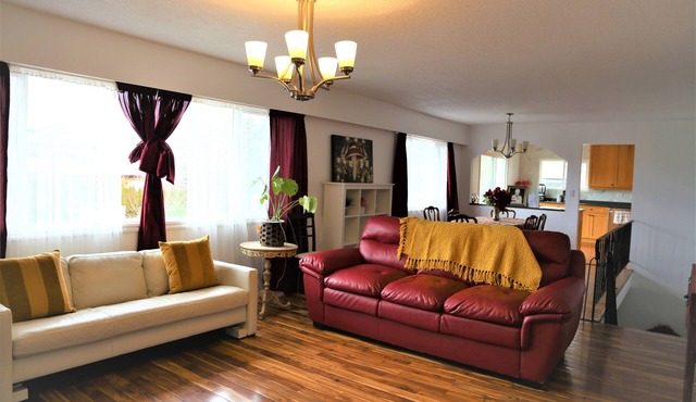 House and Garden near the Ocean and a Castle