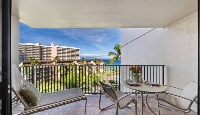 KS 709 Tropical Hawaiian Getaway 1BD Ocean View at Kaanapali Shores West Maui