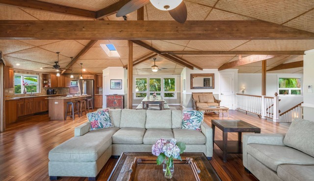 Lola Hale, Spacious Upgraded Hawaiiana House, A/C and Hot Tub