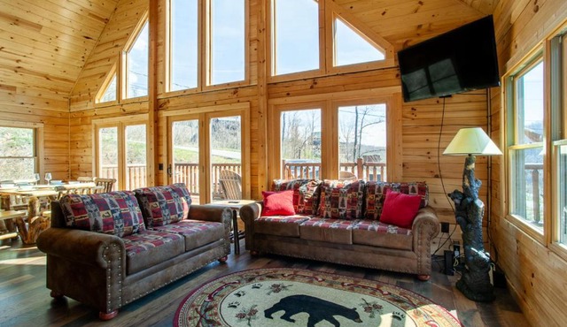 Mystic Mountain Cabin View Grill Fire Pit