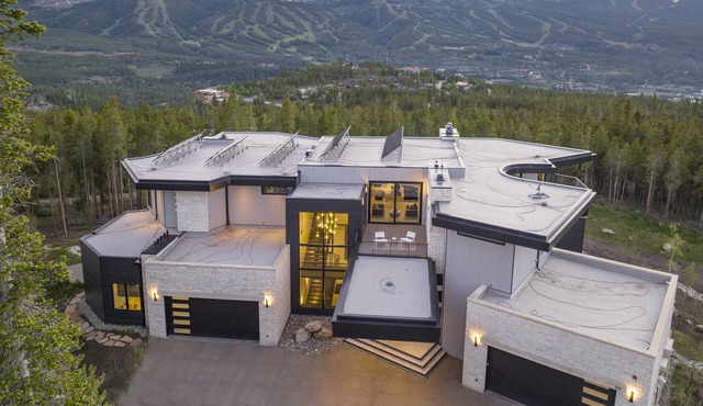 Nearly 12k sq ft of luxury, private ski shuttle, indoor pool, theater, 2 hot tubs, 360 views!