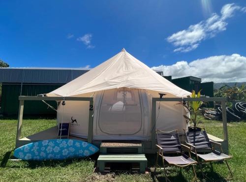 North Shore Glamping Camping Laie, Oahu, Hawaii