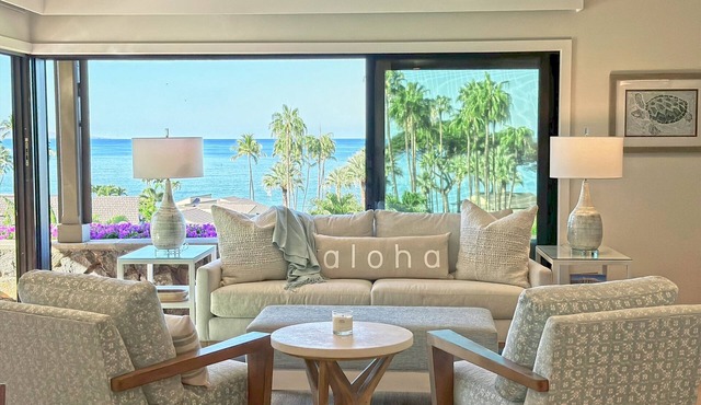 Panoramic Ocean Views! Remodeled/Redecorated! Very Pretty Corner Ground Floor 2 bedroom/2 bath