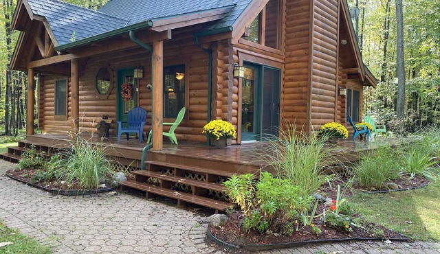 Relax and Unplug at this peaceful log home.