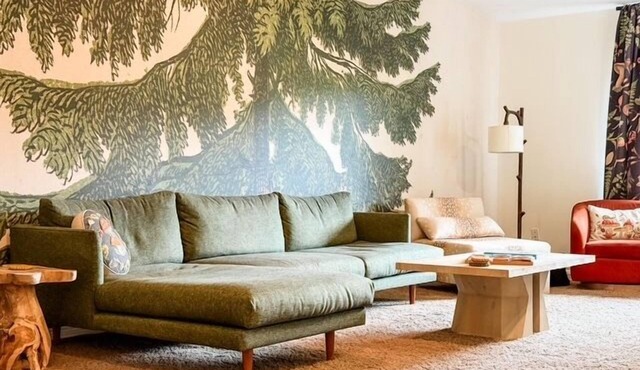 Serene location, lawn games, private creek access, partial Mt. Adams view!