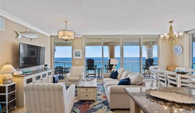 🏖 Sun, Surf & Sizzle – 4BR Beachfront w/Balcony Grill + Pools Inside & Out