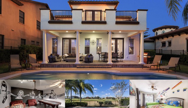 ⭐️ The Mediterranean Villa Orlando 😀 DISNEY ⭐️ Private Pool & Games Room