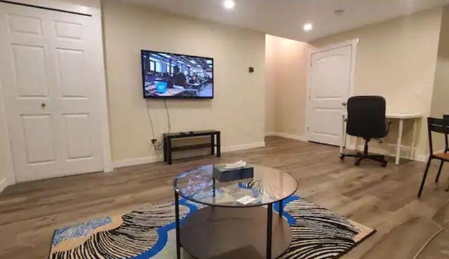 Two bedroom basement suit, street parking.